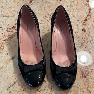 Marc jacobs black velvet heels